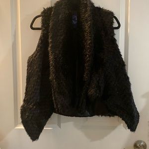 Faux fur vest